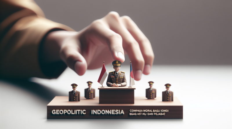 alt_text: Judul "Geopolitik Indonesia" tentang peran moral ASN dan pejabat.