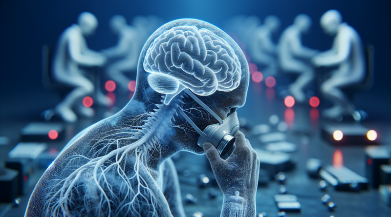 alt_text: Ilustrasi kanker otak pada pria, disebabkan oleh polusi udara yang tidak terlihat.