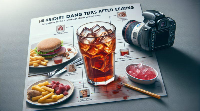 alt_text: "Es teh sehabis makan bisa memicu masalah pencernaan, waspada kadar gula tinggi."