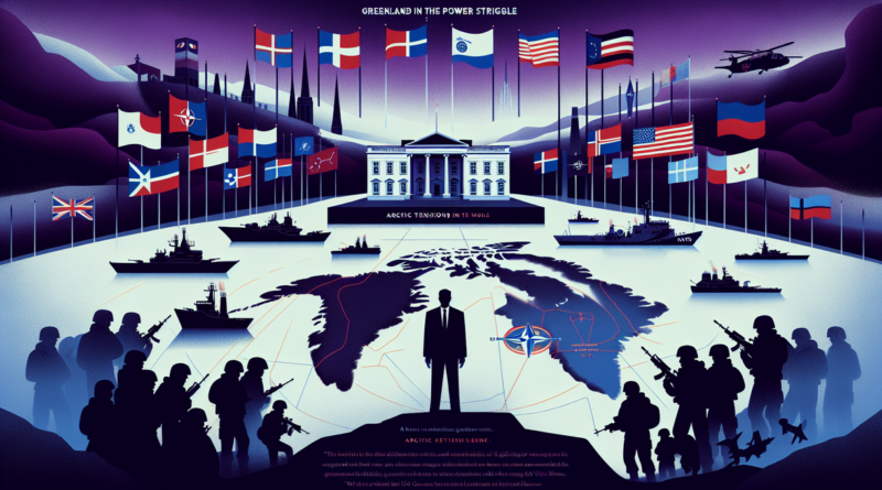 alt_text: Peta geopolitik Arktik menyoroti Eropa, NATO, dan posisi strategis Greenland.