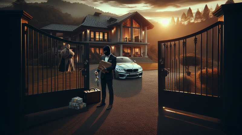 alt_text: Perampok menyiksa lansia untuk menguasai vila mewah; ilustrasi kejahatan keji dan kejam.