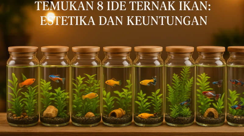 alt_text: Ternak ikan hias mini dalam stoples estetik, kombinasi cantik dan menguntungkan.