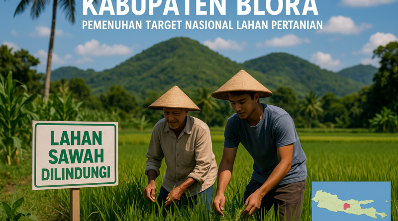 alt_text: Logo Pemkab Blora, tulisan Zona Aman LSD, dan Magnet Kampus Baru di latar belakang.