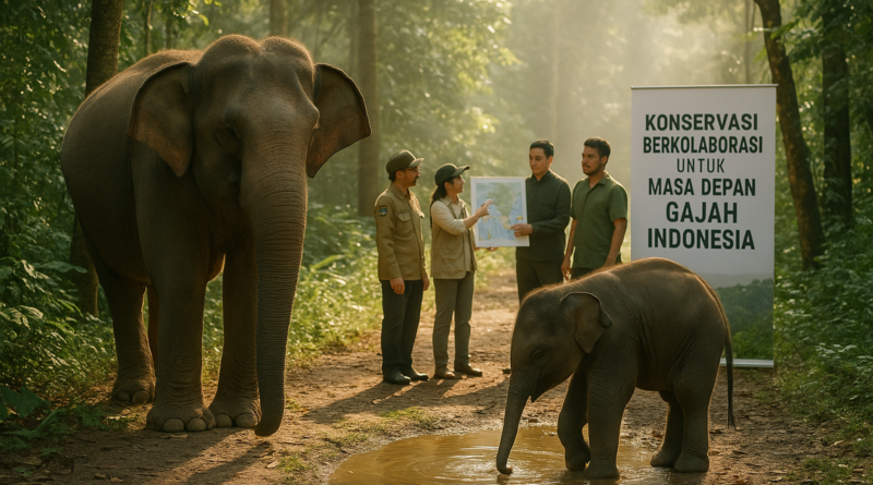 alt_text: Diskusi tentang komitmen negara dalam melindungi habitat dan populasi gajah.