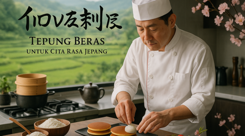 alt_text: Tepung beras hadir dengan inovasi untuk menggugah selera di meja makan Jepang.