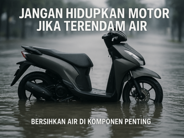 Motor matic terendam banjir tanpa kick starter? Solusi praktis agar tetap tenang dan siap pakai!