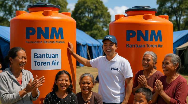 PNM bantu akses air bersih untuk korban gempa NTT, memulihkan harapan dan kehidupan.