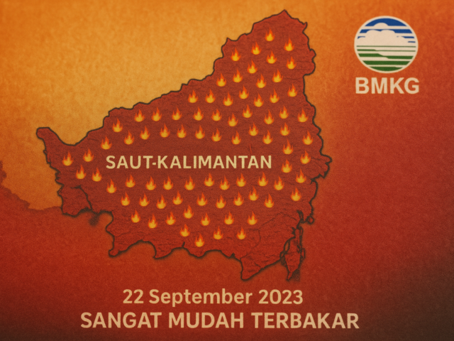 Kalsel alami 1.299 titik panas, status siaga nasional terhadap kebakaran hutan dan lahan.